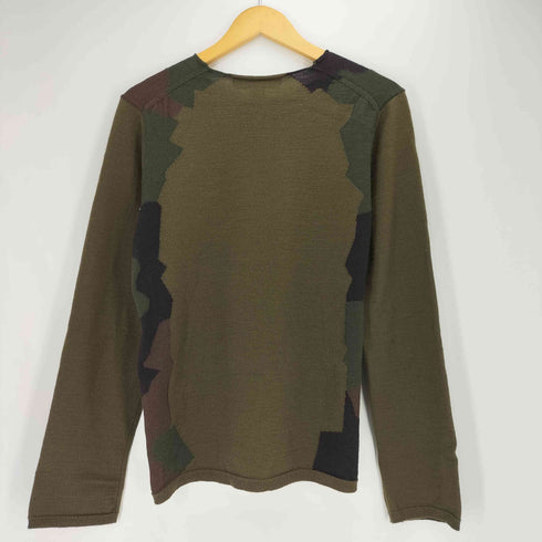コムデギャルソンシャツ COMME des GARCONS SHIRT ウールアクリル ジオメトリック ジャガードニット メンズ JPN:S