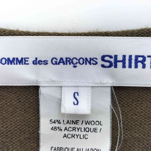 コムデギャルソンシャツ COMME des GARCONS SHIRT ウールアクリル ジオメトリック ジャガードニット メンズ JPN:S