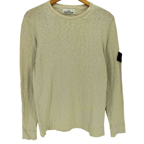 ストーンアイランド STONE ISLAND 18SS ロゴワッペン ナイロン混 コットン ライトウェイト ニット メンズ import:M