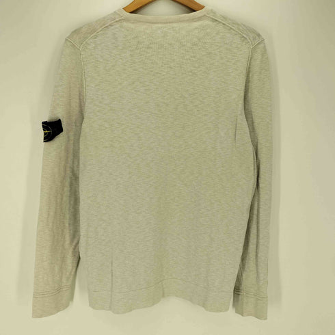 ストーンアイランド STONE ISLAND 18SS ロゴワッペン ナイロン混 コットン ライトウェイト ニット メンズ import:M