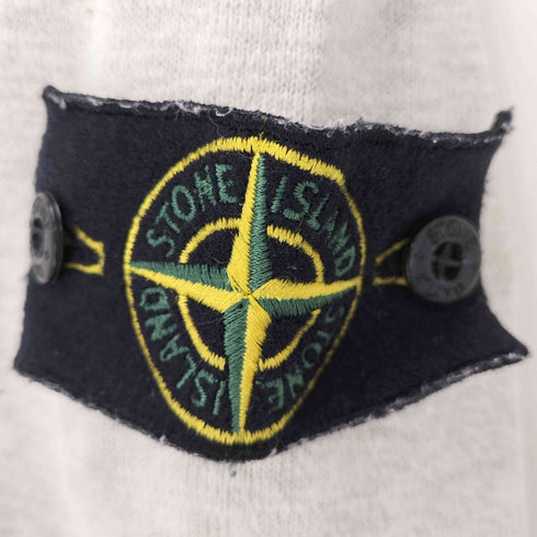 ストーンアイランド STONE ISLAND 18SS ロゴワッペン ナイロン混 コットン ライトウェイト ニット メンズ import:M