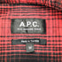 アーペーセー A.P.C. コットン ポリ レーヨン チェック L/S シャツ メンズ import:M