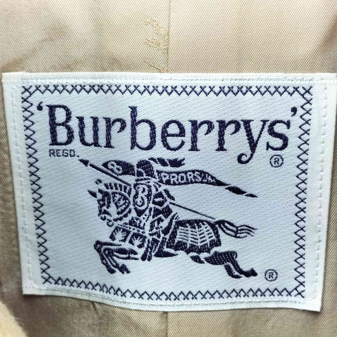 バーバリーズ BURBERRYS 90S 比翼 ウールステンカラーコート レディース 9AB2