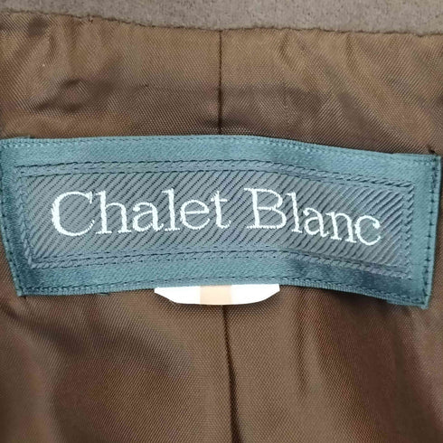 シャレブラン Chalet Blanc ウール ダブルブレスト テーラードジャケット レディース