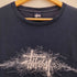 ステューシー Stussy 90S 紺タグ USA製 袖裾シングル ロゴクルーネックTシャツ フェード メンズ import:L