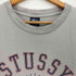 ステューシー Stussy 90S 紺タグ USA製 袖裾シングル ロゴ クルーネックTシャツ メンズ import:L