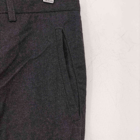ランバン LANVIN ウールカシミヤ カットオフ パンツ メンズ 46