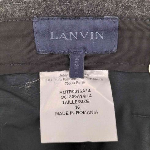 ランバン LANVIN ウールカシミヤ カットオフ パンツ メンズ 46