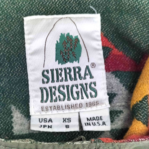 シェラデザイン SIERRA DESIGNS MADE IN USA ペンドルトンラインドマウンテンパーカー メンズ JPN:S