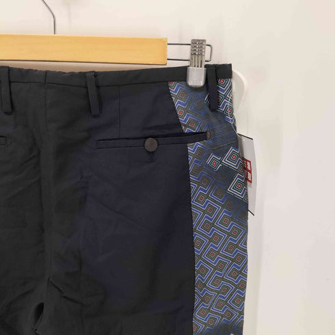ランバン LANVIN サイドライン スラックス メンズ 46