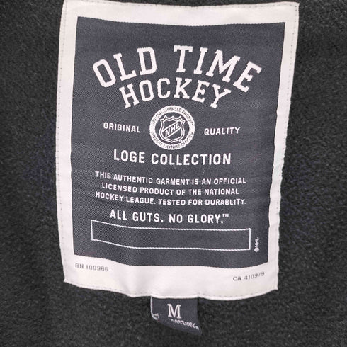 OLD TIME HOCKEY アイスホッケー チーム ロゴ 刺繍 フルジップ スウェット メンズ import:M