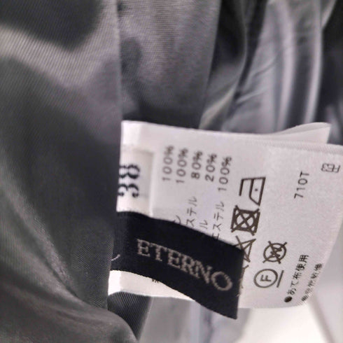 ETERNO BELLEZZA ウール フックボタン 比翼 フーデット 2WAY セミロングコート レディース JPN:38
