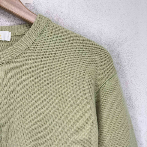 Publoth pure cashmere カシミヤ100% 金ボタン クルーネックカーディガン レディース JPN:L