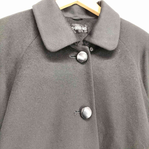 so-and-so CASHMERE カシミヤ100% ステンカラーコート レディース JPN:9号