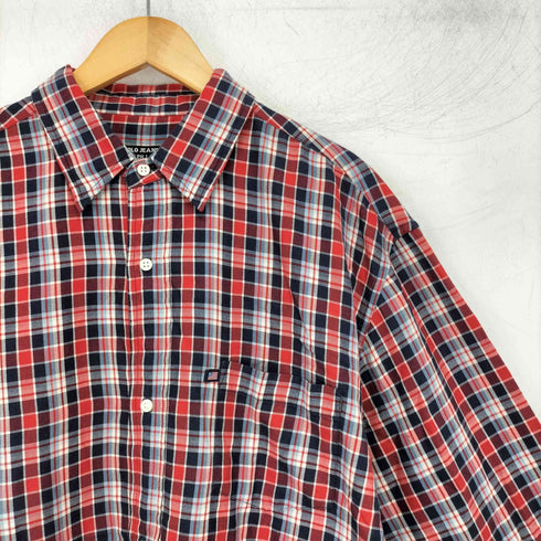 ポロジーンズカンパニーラルフローレン POLO JEANS COMPANY RALPH LAUREN 90-00s コットン 長袖 チェックシャツ メンズ import:L
