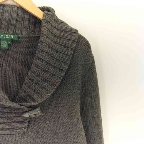 ローレンラルフローレン LAUREN RALPH LAUREN ショールカラーダッフルニット レディース import:XL