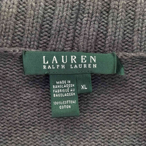 ローレンラルフローレン LAUREN RALPH LAUREN ショールカラーダッフルニット レディース import:XL