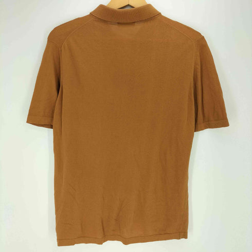 ロベルトコリーナ ROBERTO COLLINA イタリア製 フルボタン ショートスリーブ ポロ シャツ メンズ EUR:44