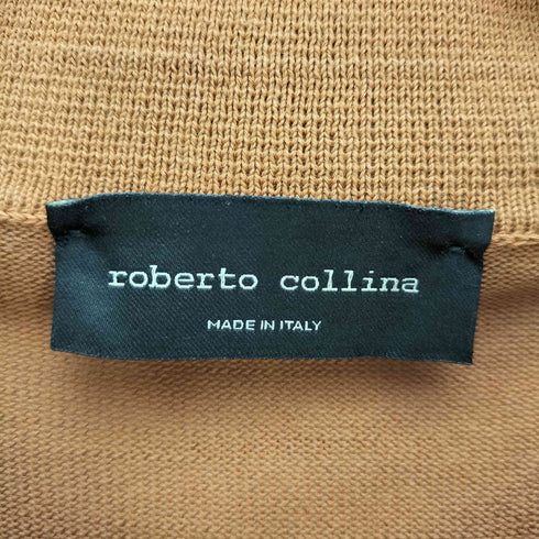 ロベルトコリーナ ROBERTO COLLINA イタリア製 フルボタン ショートスリーブ ポロ シャツ メンズ EUR:44