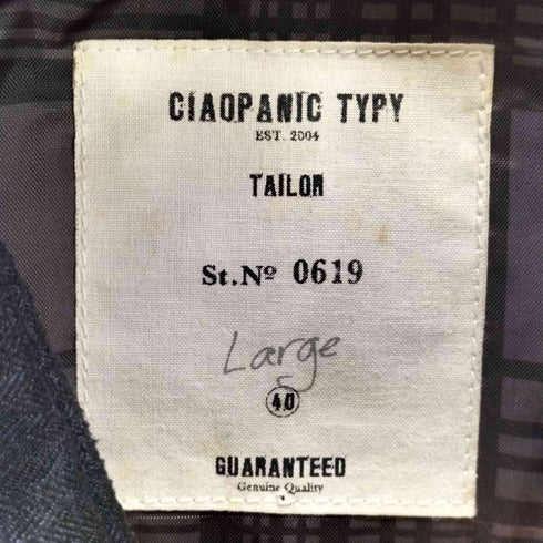 チャオパニックティピー CIAOPANIC TYPY 中綿 ダウンベスト メンズ L