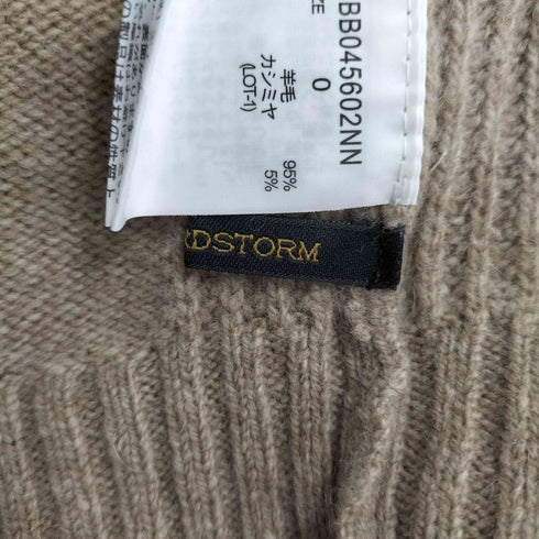 バンヤードストーム BARNYARDSTORM CASHMERE&WOOL カシミヤ混 タートルカシュクールニット レディース JPN:0
