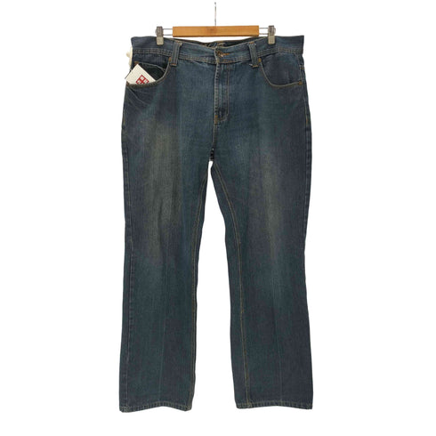 90-00S BLUE GEAR バギー ワイド テーパード デニム パンツ B系 極太 メンズ 40×32