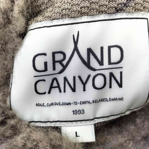 GRAND CANYON 裏地ボア ナイロン 中綿ベスト ダブルジップ メンズ import:L