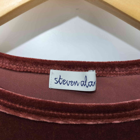 スティーブンアラン Steven Alan VELOR LONG SLEEVE PULLOVER ベロア ロングスリーブ プルオーバー レディース