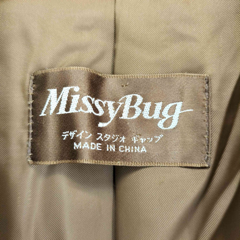 Missbug CASHMERE カシミヤ100% ダブルチェスターコート レディース JPN:M