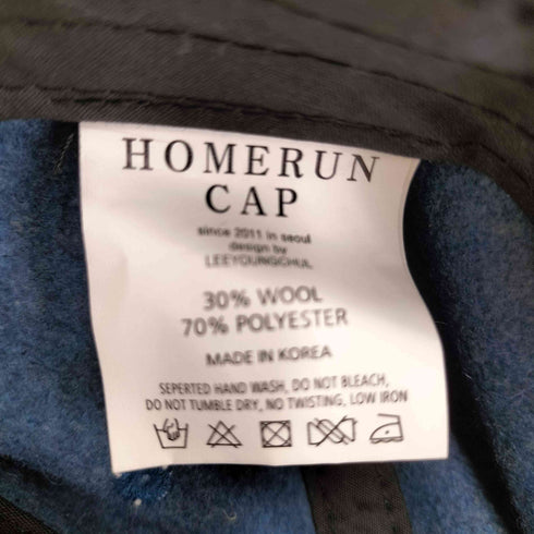 HOMERUN CAP ウール混 6パネル キャップ メンズ