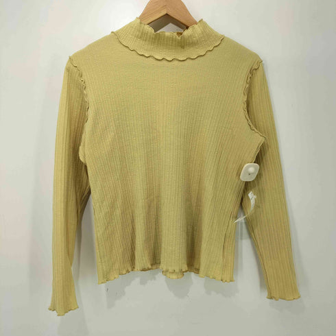 レイビームス Ray BEAMS ランダム リブメロー ハイネック カットソー レディース