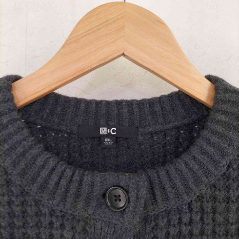 ユニクロシー UNIQLO:C 25AW ワッフルニット クルーネック カーディガン レディース XXL