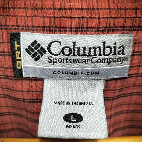 コロンビアスポーツウェア Columbia Sportswear チェック ボタンダウン 半袖 シャツ メンズ import:L