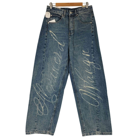 Denim Garments レタリングプリント バギーデニムパンツ メンズ JPN:S