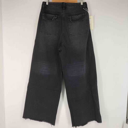 BBX ダメージ加工 ブラック バギーデニムパンツ メンズ JPN:M