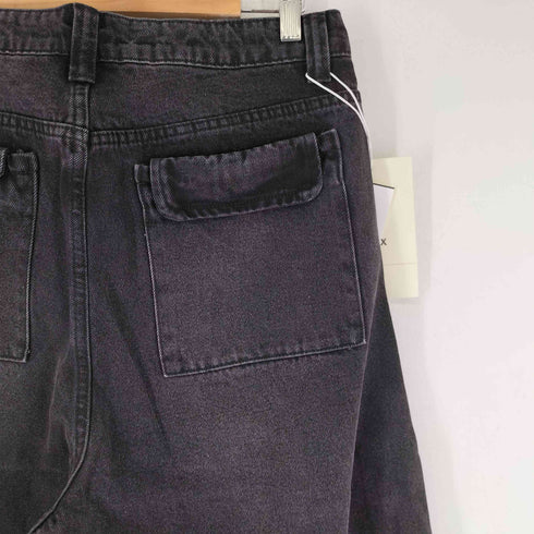BBX ダメージ加工 ブラック バギーデニムパンツ メンズ JPN:M