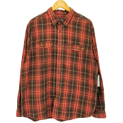 ジョージ GEORGE チェック ボタンダウン シャツ メンズ import:XL