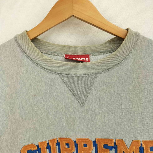 シュプリーム Supreme 90S アメリカ製 エンブロイダリ―ロゴ スウェット メンズ L