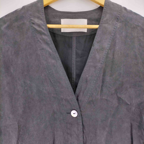 トゥデイフル TODAYFUL Collarless Satin Shirts カラーレスサテンシャツ レディース FREE