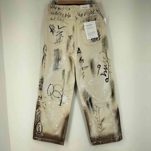 Denim Garments 落書き ペイン度加工 ワイドパンツ メンズ JPN:L
