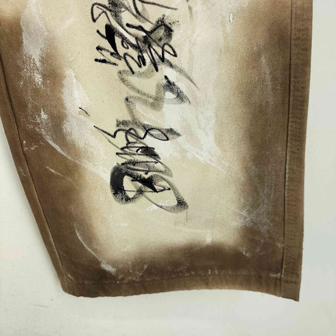 Denim Garments 落書き ペイン度加工 ワイドパンツ メンズ JPN:L