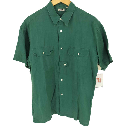 ジュンメン JUN MEN 90s リネン レギュラカラー 半袖 シャツ メンズ M