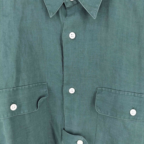 ジュンメン JUN MEN 90s リネン レギュラカラー 半袖 シャツ メンズ M