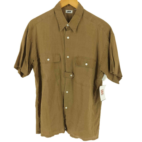 ジュンメン JUN MEN 90s リネン レギュラカラー 半袖 シャツ メンズ M