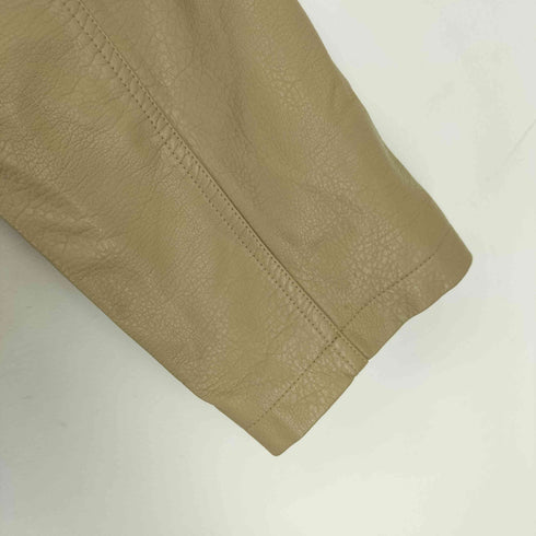 carefreeland レザー シングル ライダースジャケット レディース 4XL