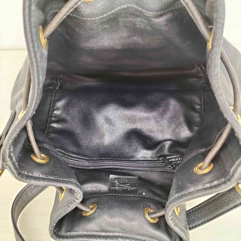 ロンシャン LONGCHAMP リーフエンブレムロゴ レザー 巾着 ショルダーバッグ レディース