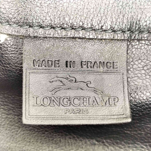 ロンシャン LONGCHAMP リーフエンブレムロゴ レザー 巾着 ショルダーバッグ レディース