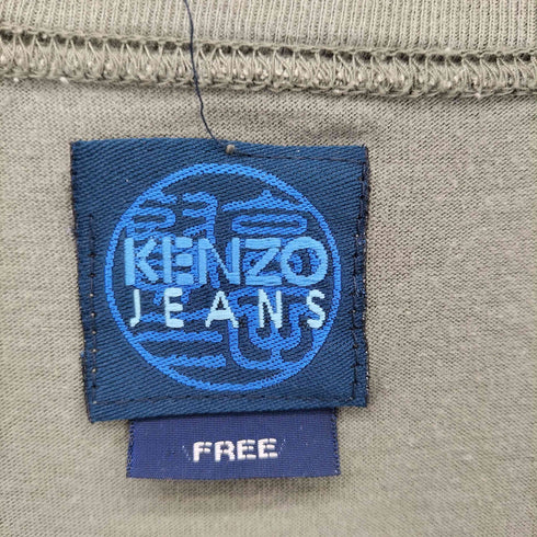 ケンゾージーンズ KENZO JEANS プリントクルーネック 半袖Tシャツ メンズ FREE