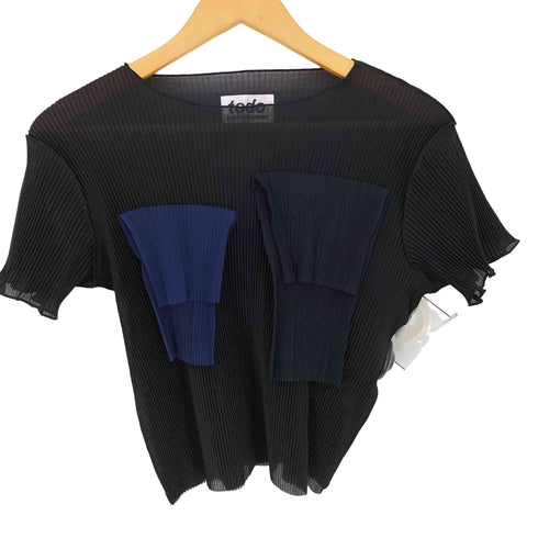 トゥードゥーコトハヨコザワ todo kotoha yokozawa 25ss 別注 SHEER SHORT SLEEVE TOP レディース