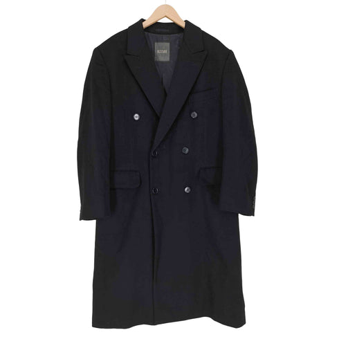 rizzare uomo カシミヤ100 ダブル チェスターコート メンズ 48